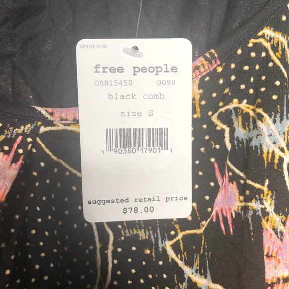 Free People Last Time Print Top - Picture 3 of 3